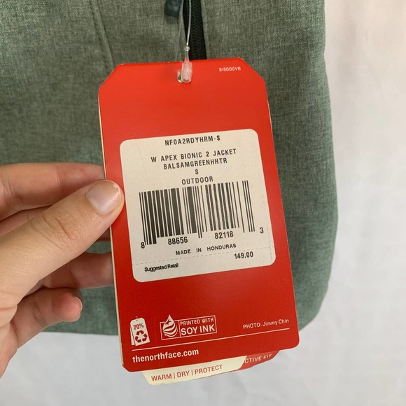 The North Face Apex Bionic 2 Soft Shell Jacket Size S NWT Women's Windwall - Picture 9 of 15